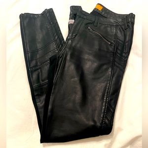 Pilcro (Anthropologie) Faux Leather Moto Legging
